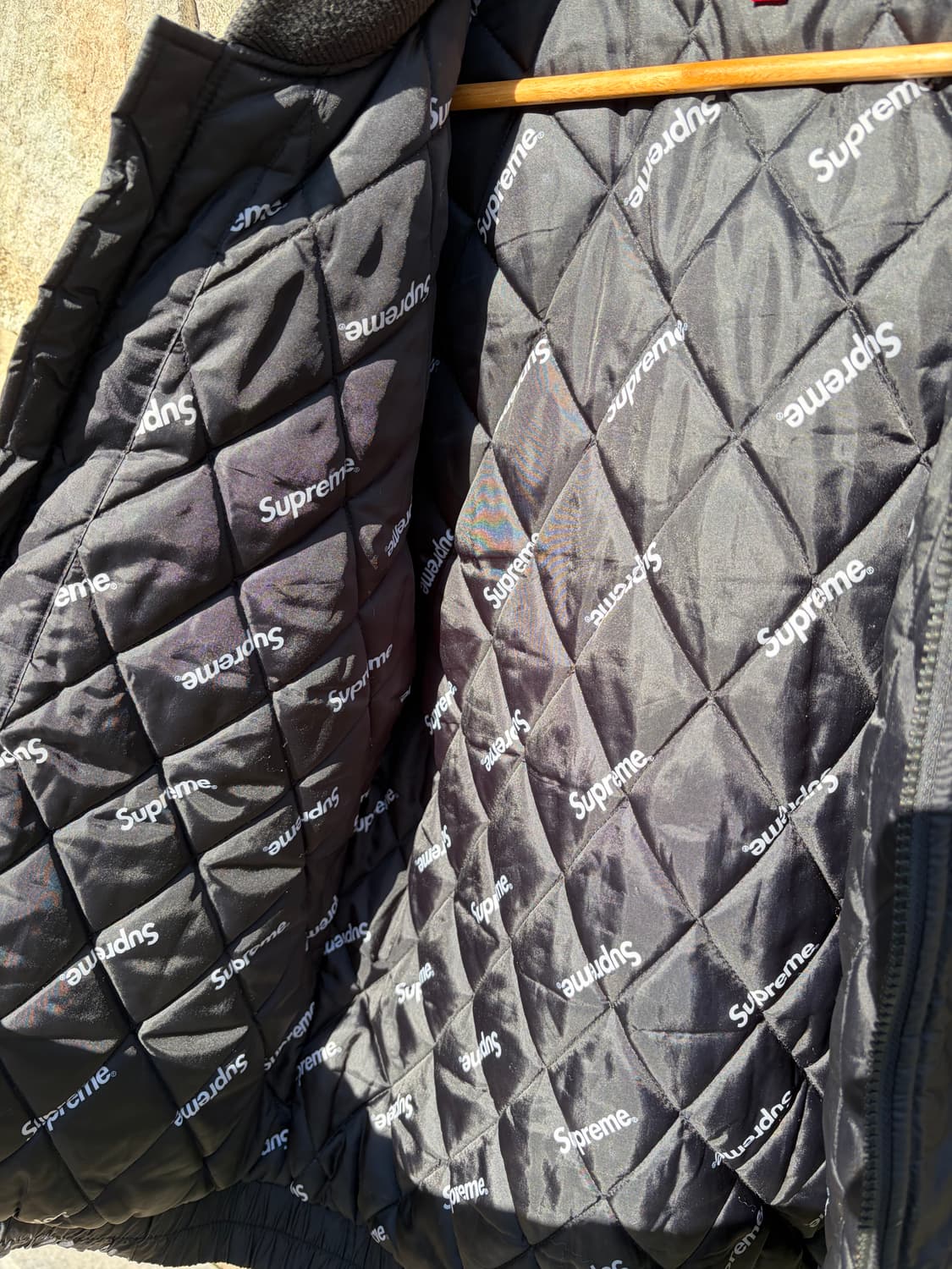 15fw 슈프림 투톤 사이드라인 패딩 자켓 상품이미지6