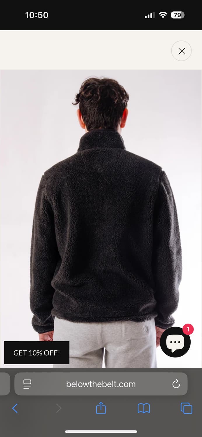 칼하트 후리스 짚업 자켓 m (블랙, 레드) 상품이미지9