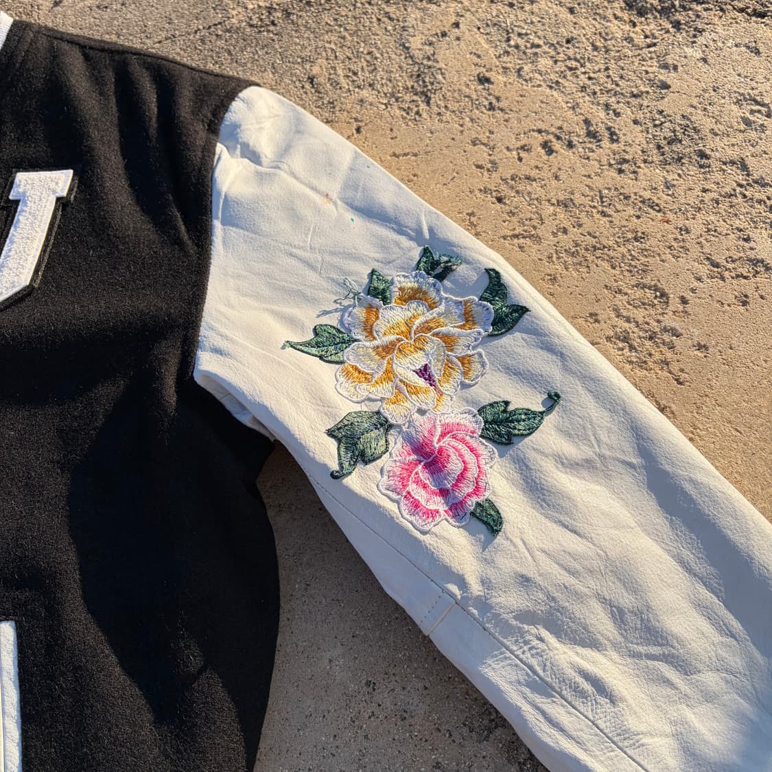 90s Lishow 빈티지 울 바시티 자켓 M 상품이미지4