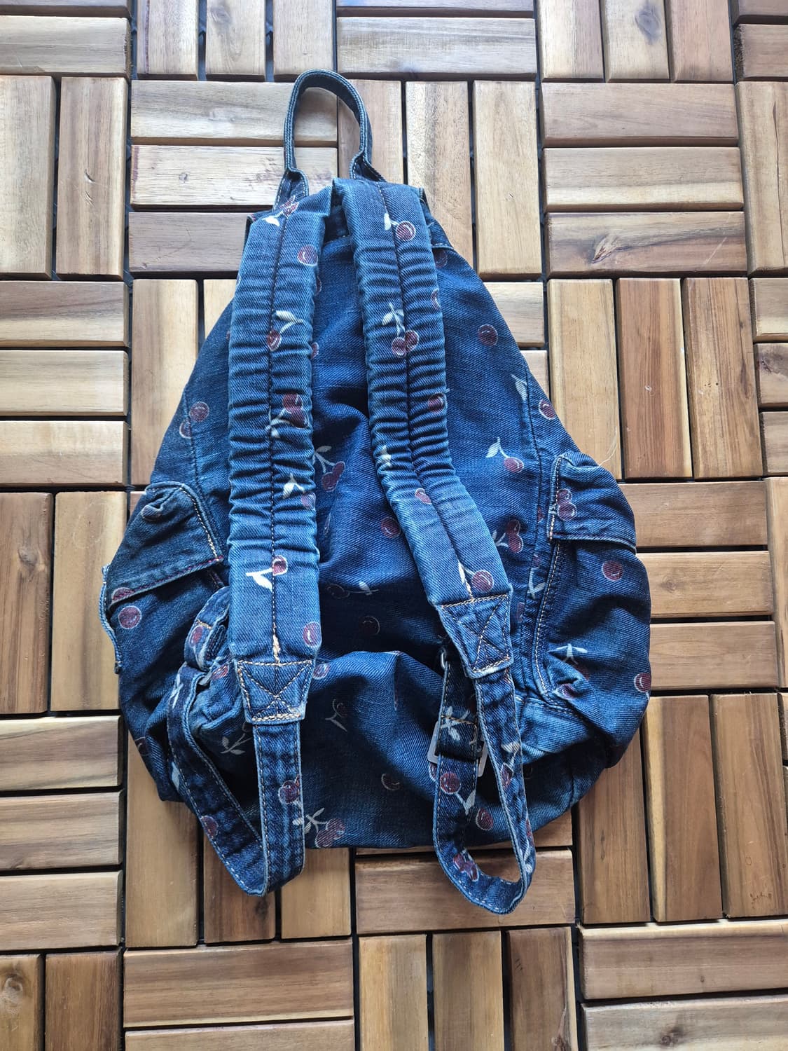 Hysteric glamour 히스테릭 글래머 체리 데님 백팩 상품이미지2