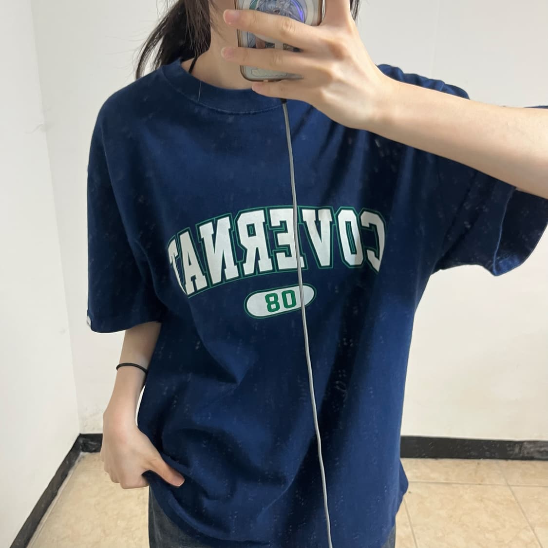 Covernat Navy T-Shirt 상품이미지3