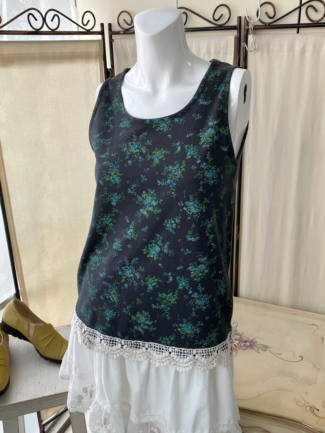 flower mori crochet sleeveless 상품이미지7