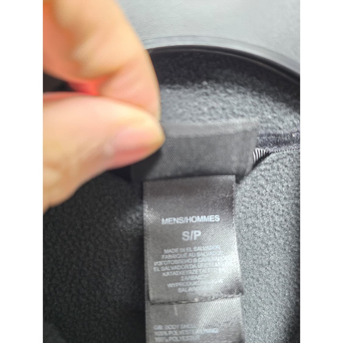 택포) 노스페이스 검정 플리스 S 상품이미지3