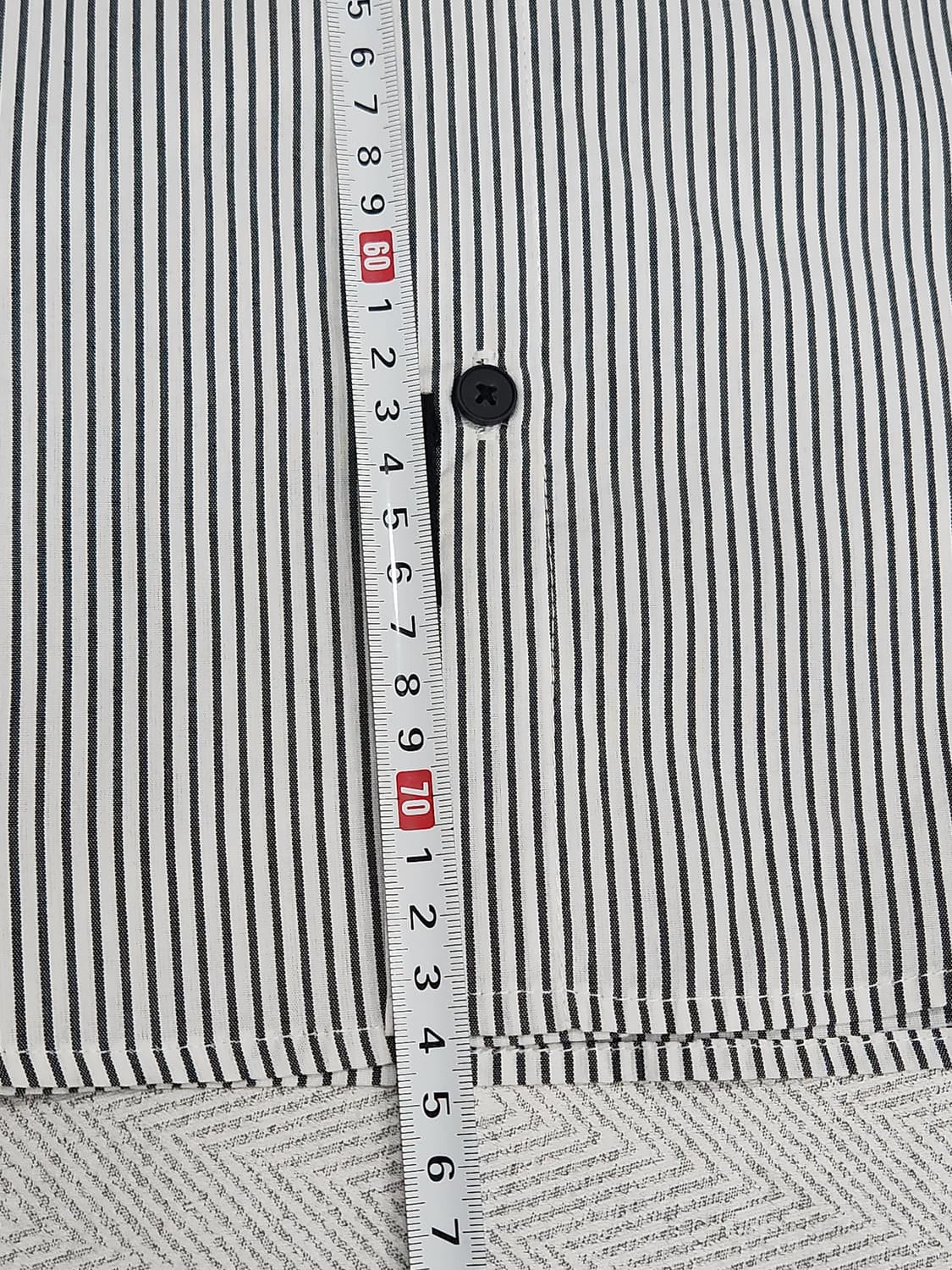 [100] 새상품 TBJ nearby 스트라이프 후드 셔츠 오버핏 상품이미지10