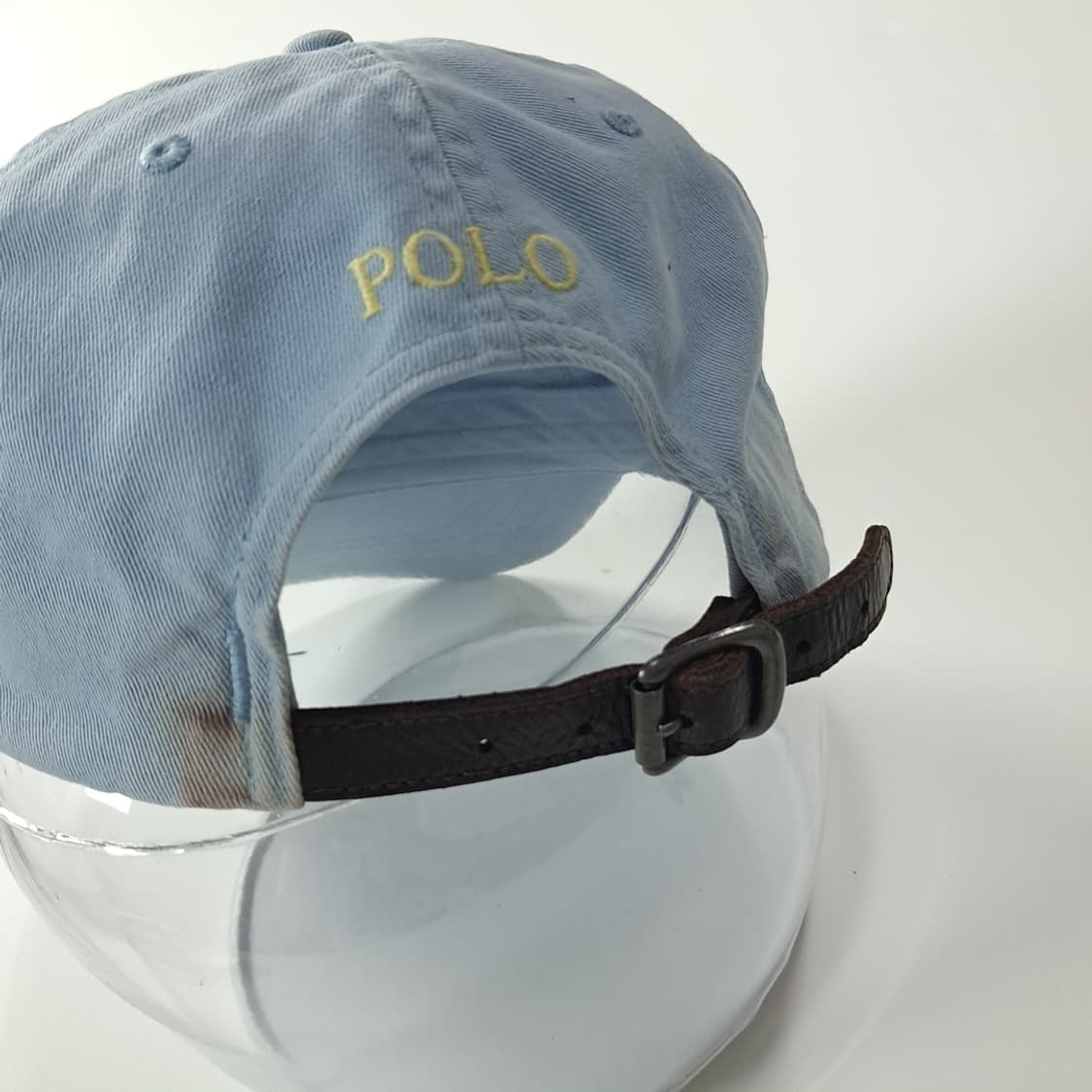 CK423 L 폴로 90s 가죽스트랩 옐로우포니 스카이블루 볼캡 상품이미지6