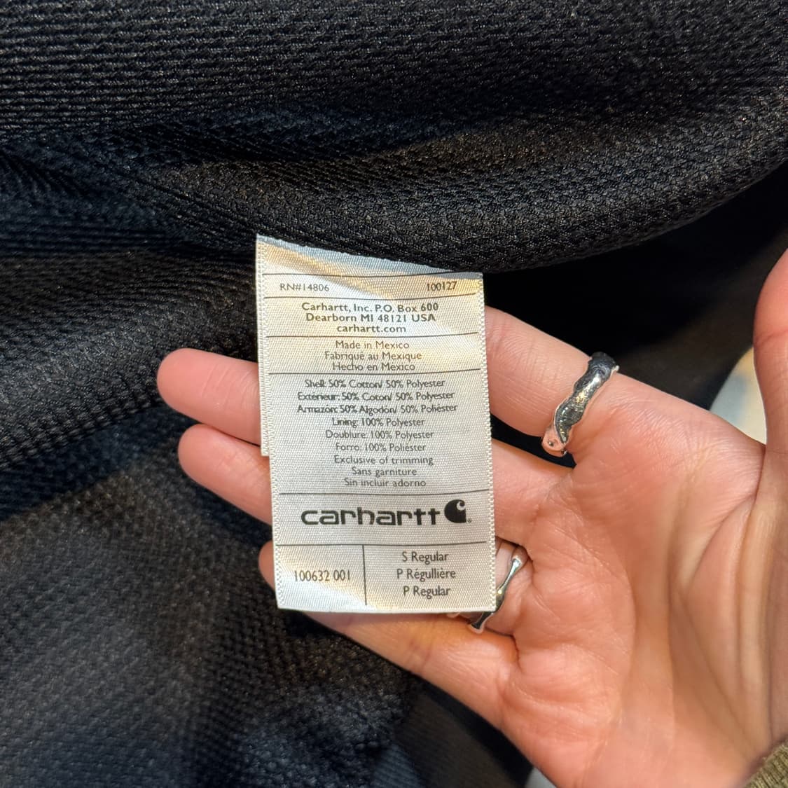 S) 칼하트 레인디펜더 워크웨어 써멀 후드집업 T80 상품이미지9