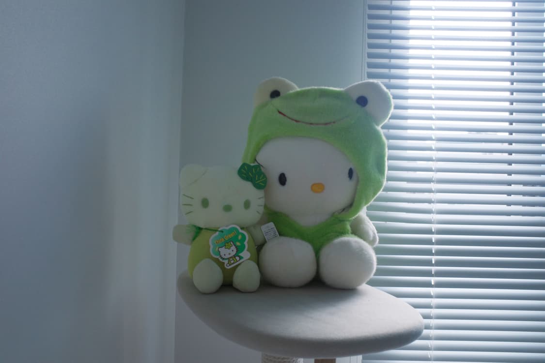 고전 헬로키티 개구리 봉제 인형 상품이미지3