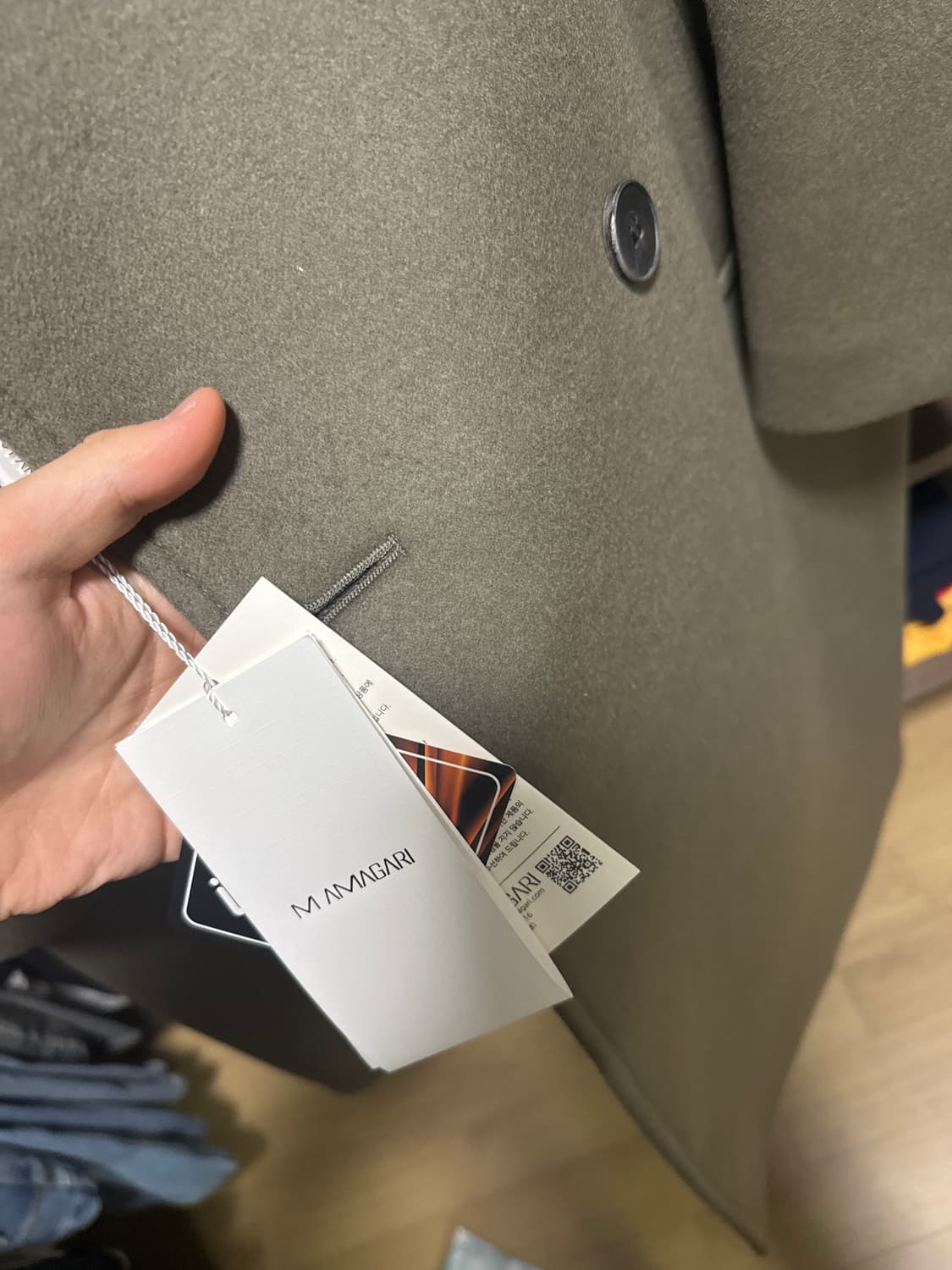 마마가리 남자 더블 코트 48 울캐시미어 상품이미지3