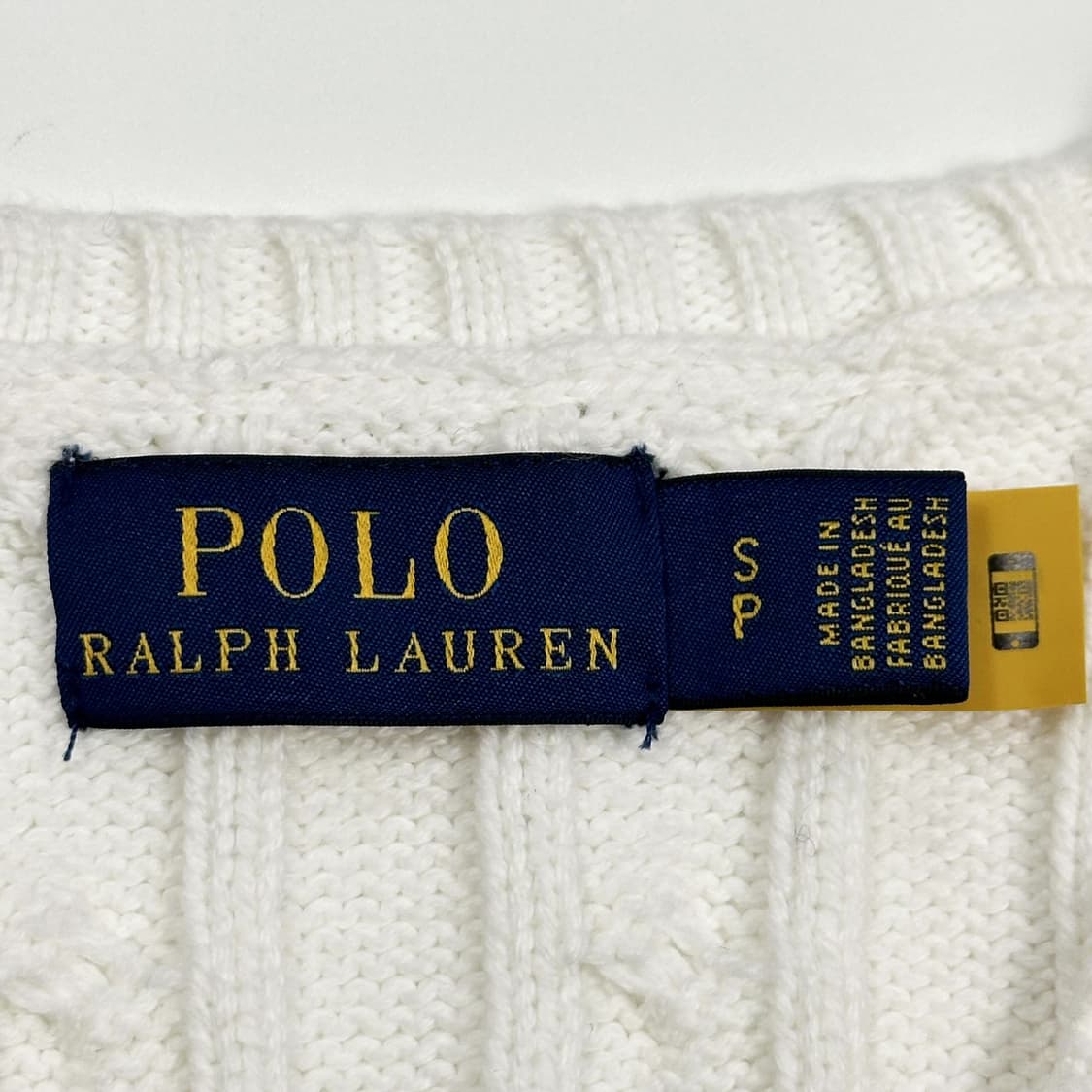 폴로 랄프로렌 클래식 여성 브이넥 케이블 니트 여성S 상품이미지6