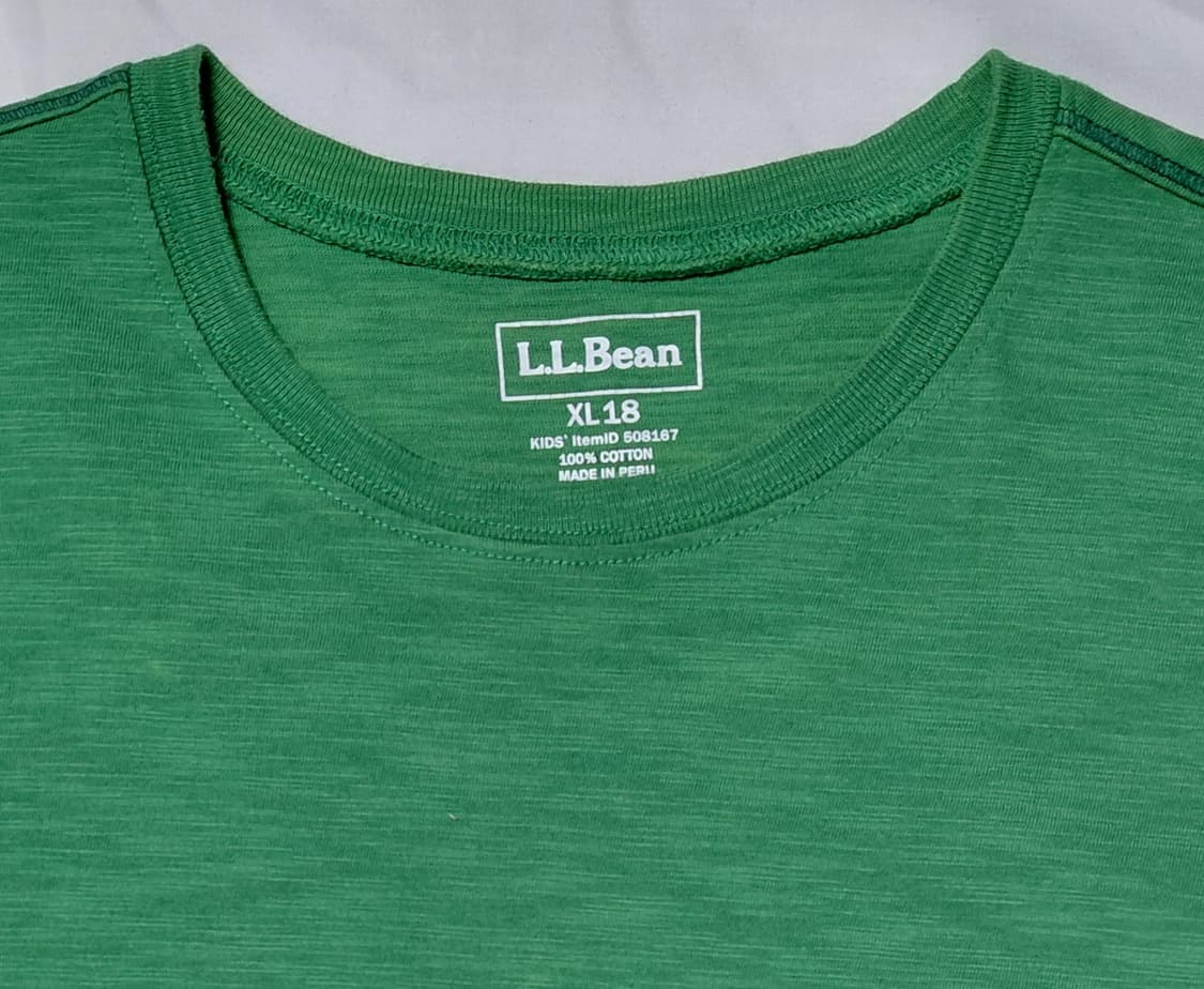 [L.L.Bean/XL] 엘엘빈 키즈 그래픽 긴팔 티셔츠 (그린) 상품이미지2