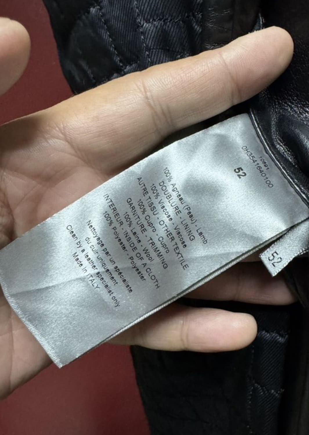 DIOR HOMME 디올 옴므 집업 블루종(레더-램스킨)해외발송 상품이미지10