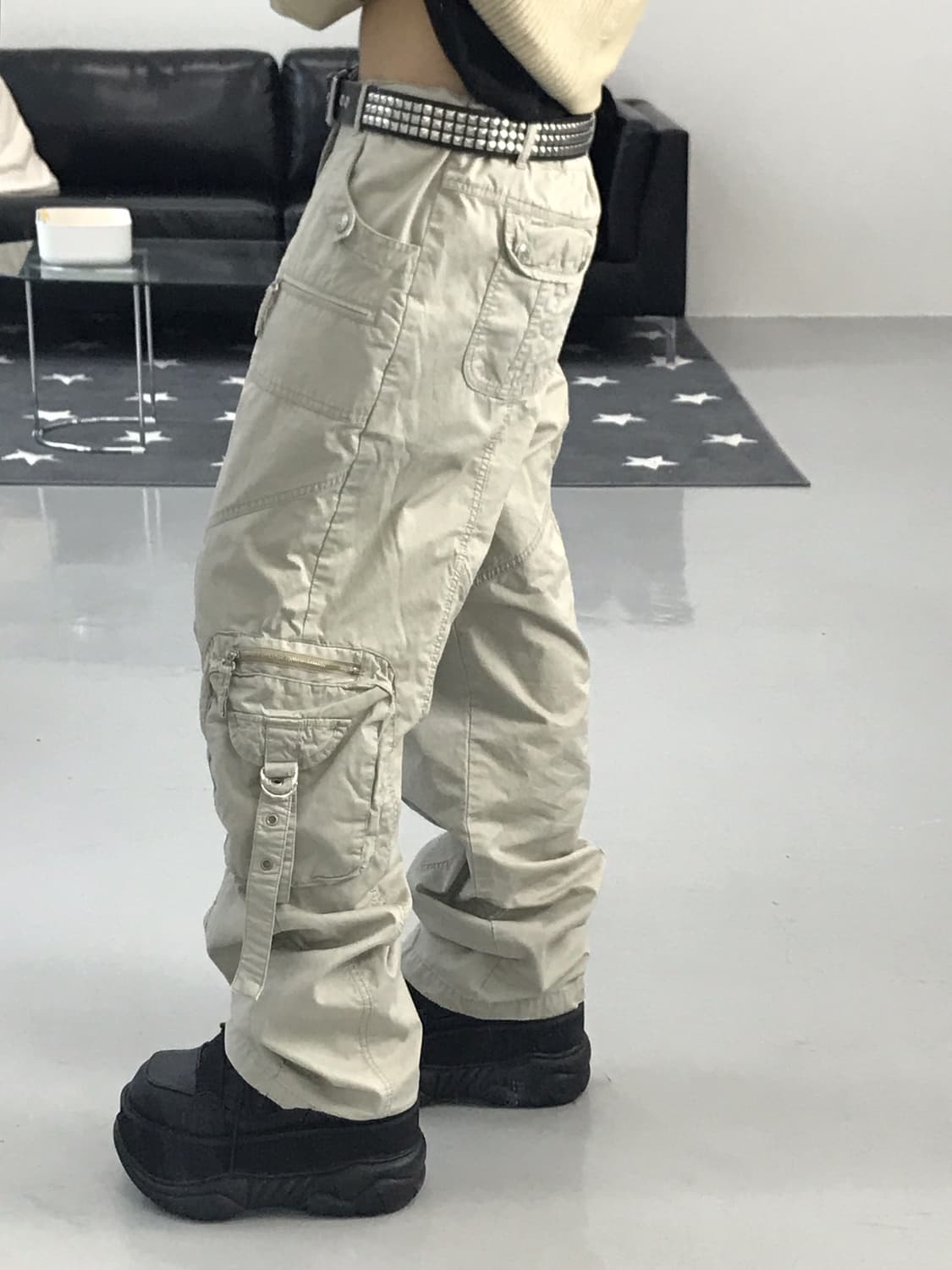 Jpn Beige Detail Cargo Pants 상품이미지2
