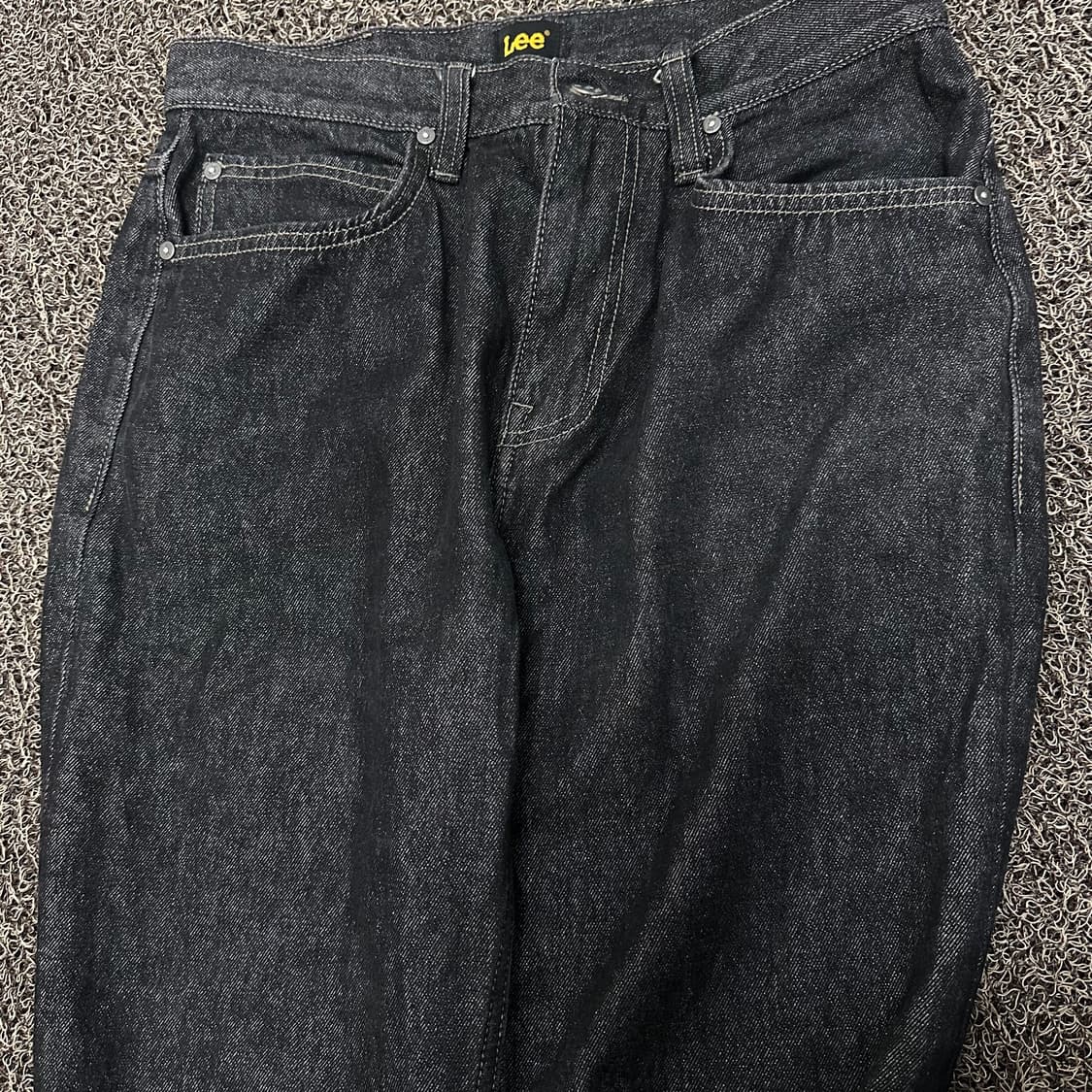LEE 리 흑청 데님 와이드 청바지 팬츠 32인치 상품이미지2