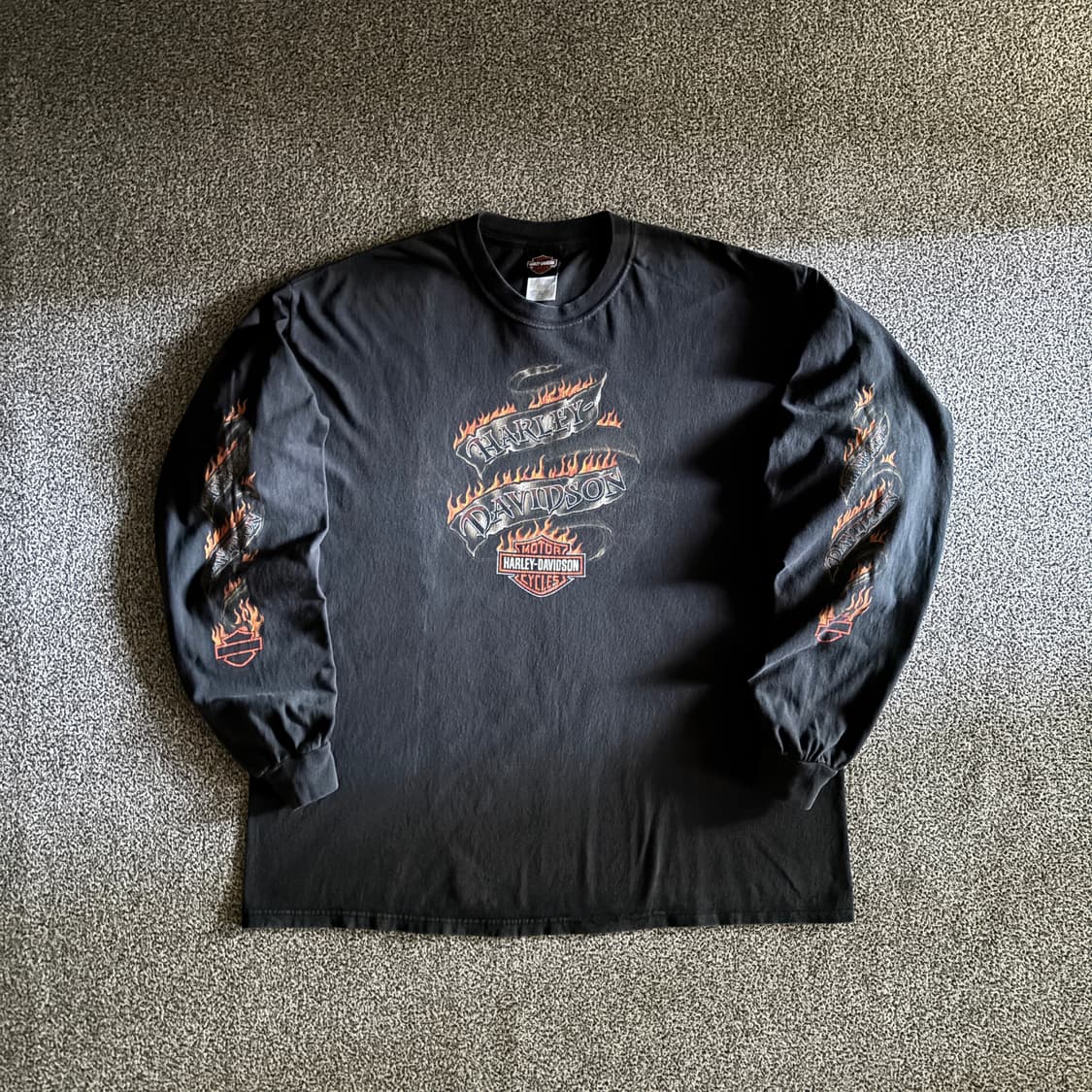 빈티지 할리데이비슨 플레임 롱슬리브 티셔츠 상품이미지3