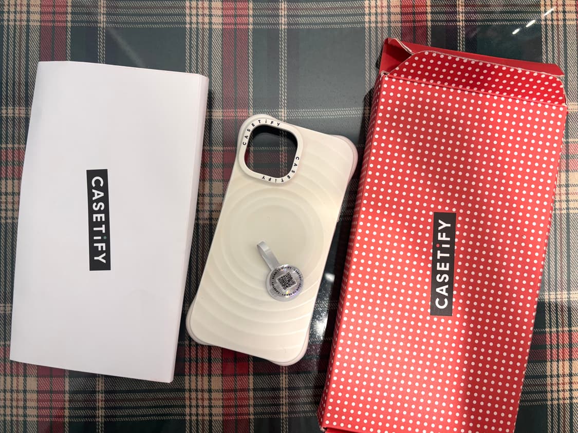 CASETIFY 케이스티파이 아이폰15 리플 케이스 화이트 상품이미지1