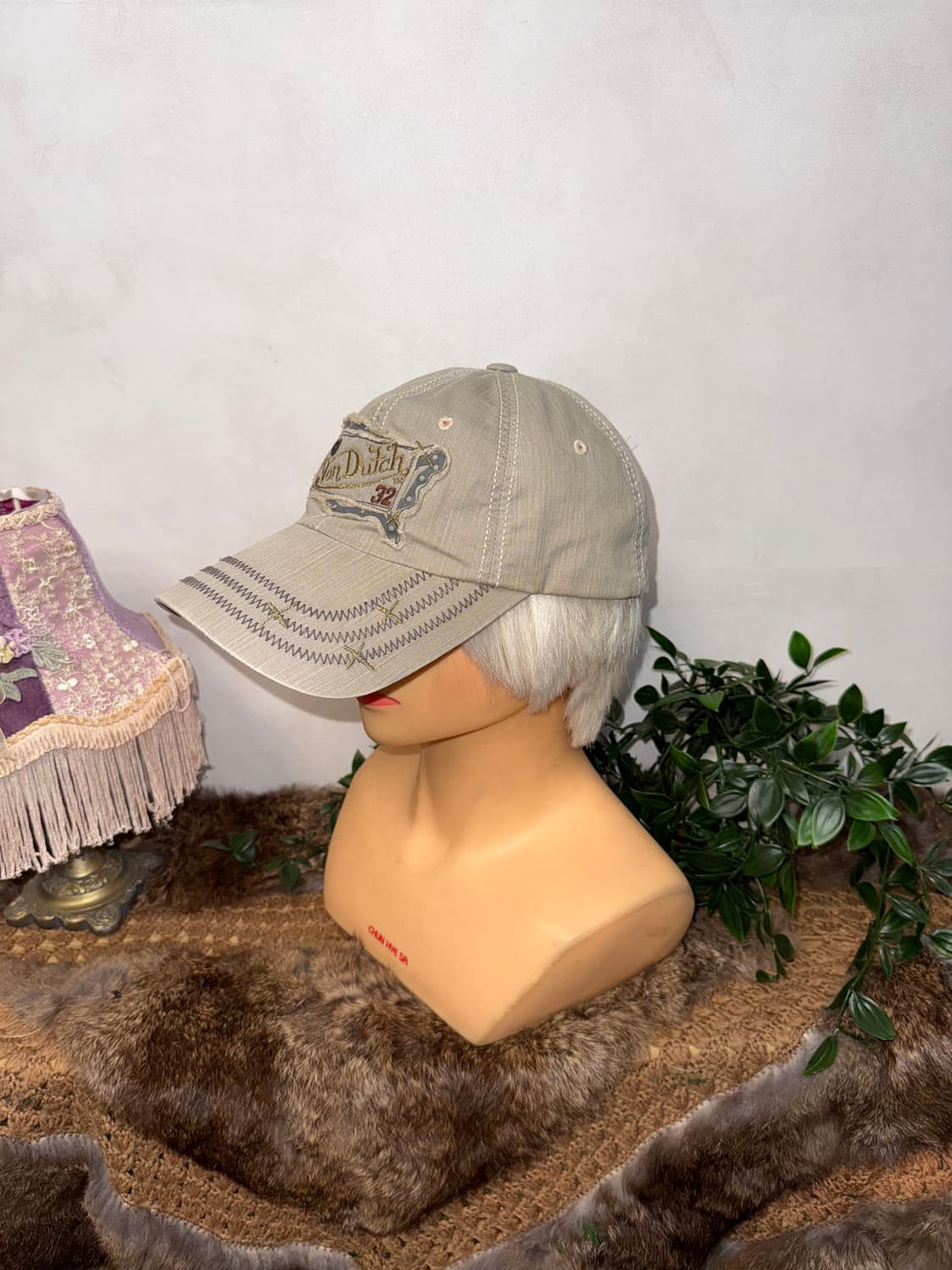 Von Dutch washing gray logo ball cap 상품이미지3