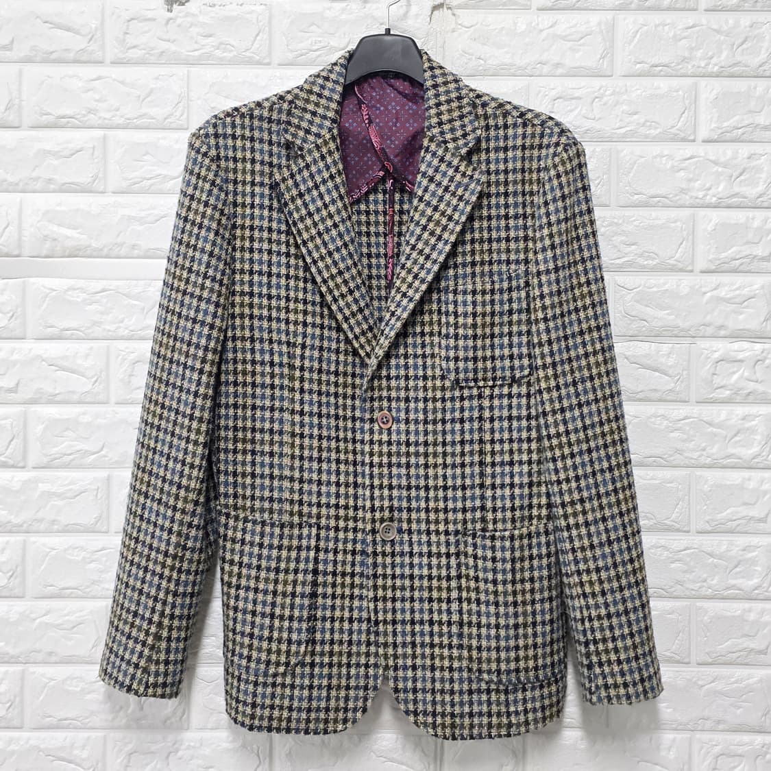 BOB 이태리 체크 블레이저 자켓 L 상품이미지1