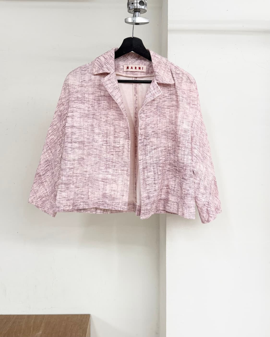 마르니 핑크 텍스처드 숕트 슬리브 자켓 상품이미지1