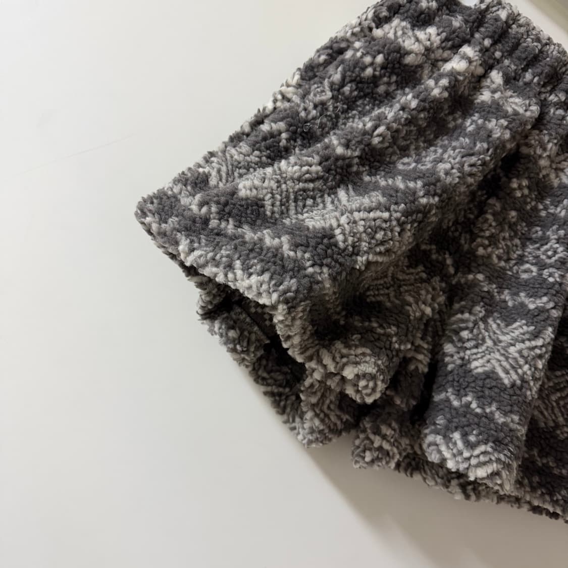 새상품 여자 뽀글이 반바지 (그레이) 상품이미지2