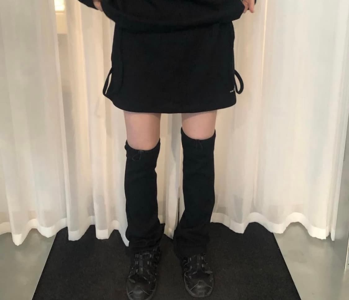 지초이 스커트 레그워머 세트 24-001 와플 상품이미지1