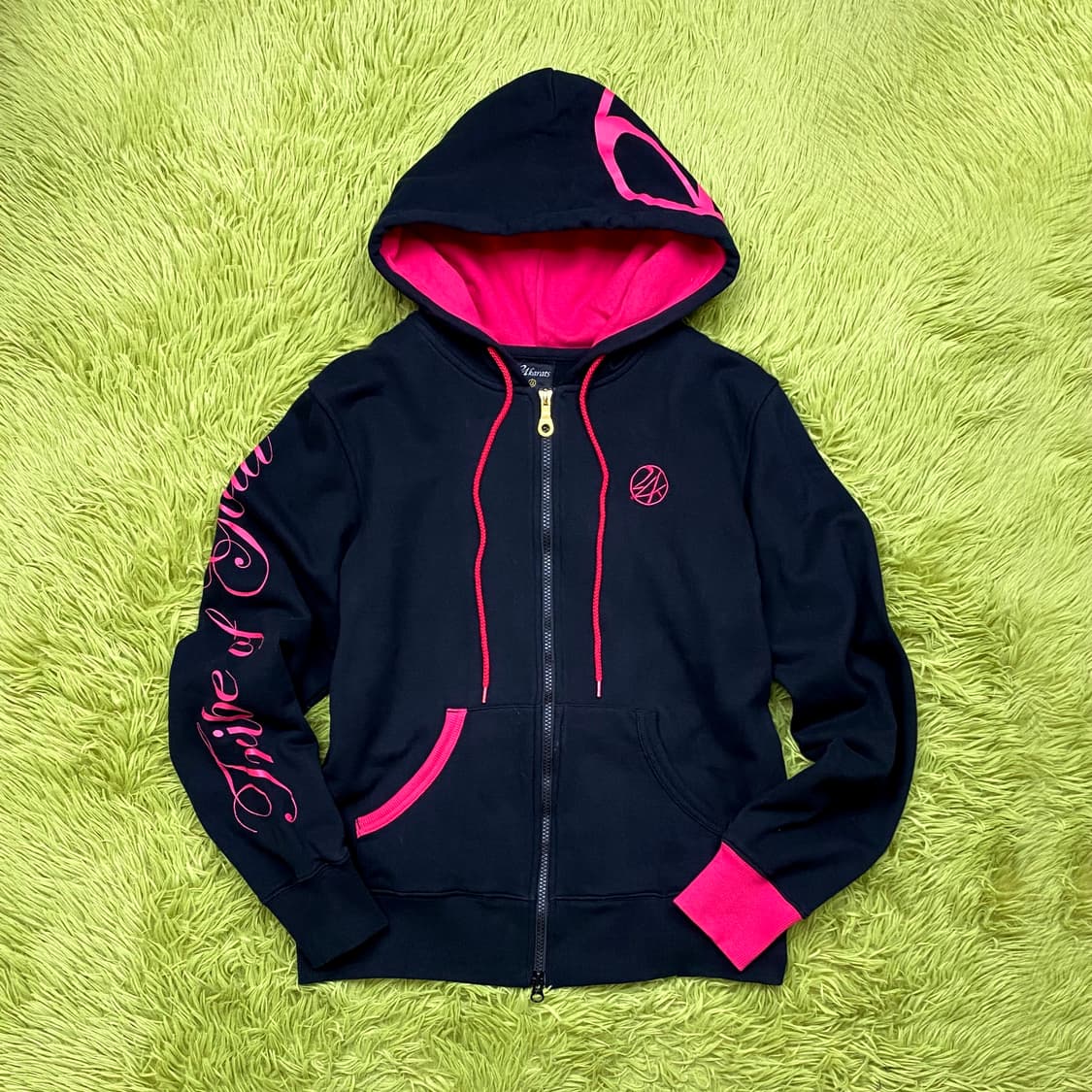 24 KARATS 핫 핑크 풀 집 후드 자켓 상품이미지1