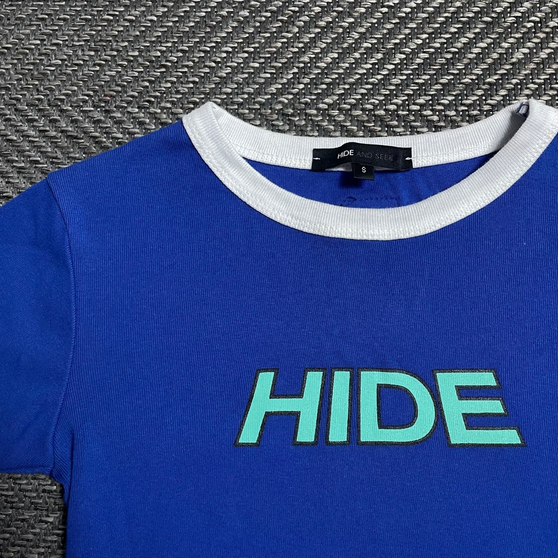 HIDE 우먼스 빅로고 크롭 반팔 티셔츠y 5399 상품이미지2