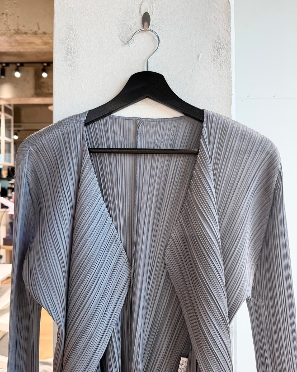 플리츠 플리즈 그레이 링컬 가디건  상품이미지2