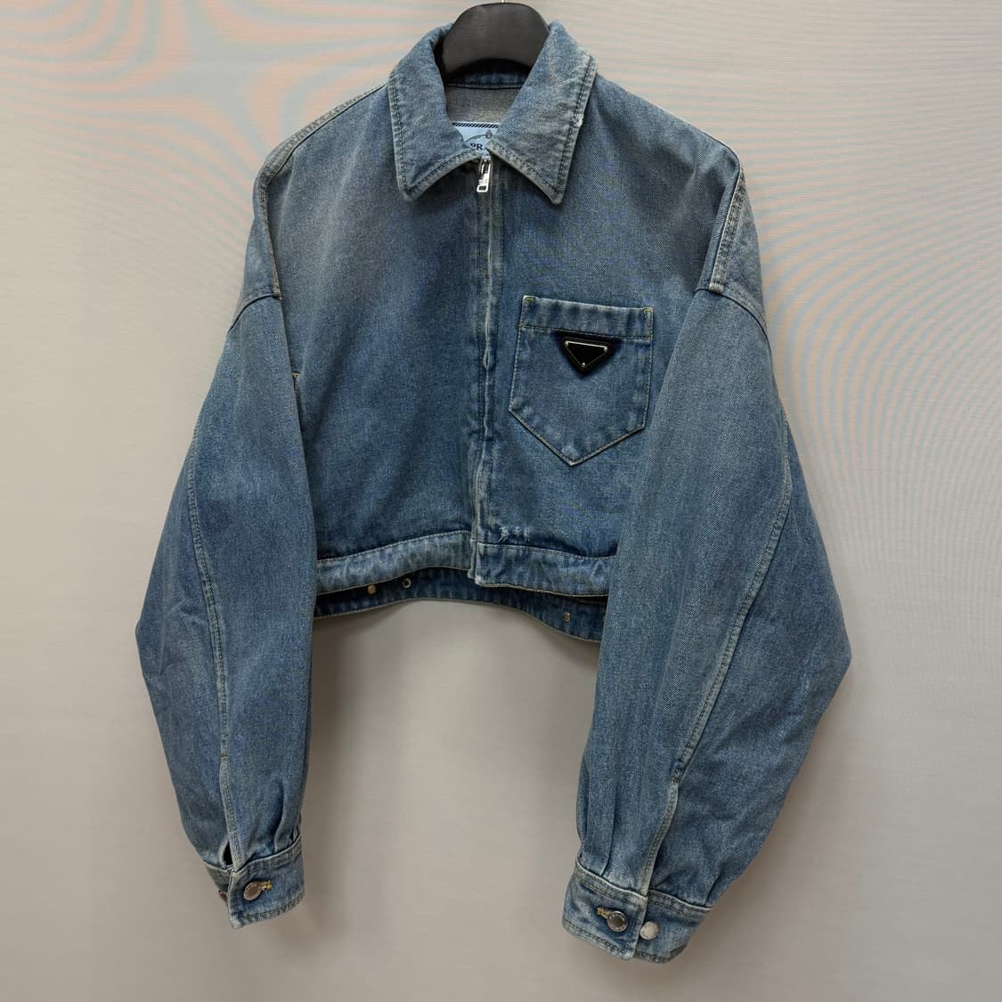 프라다 크롭 오가닉 데님 재킷 ( 크롭 여성 오버핏 ) 상품이미지3