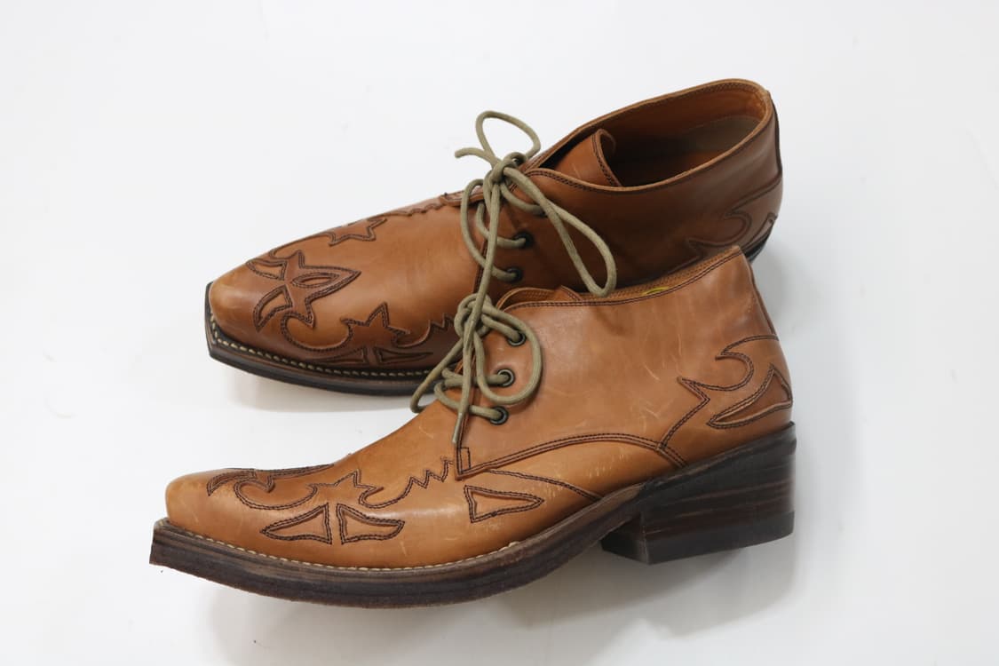 알프레도 바니스터 빈티지 웨스턴 스티치 레더 더비 (265) 상품이미지5