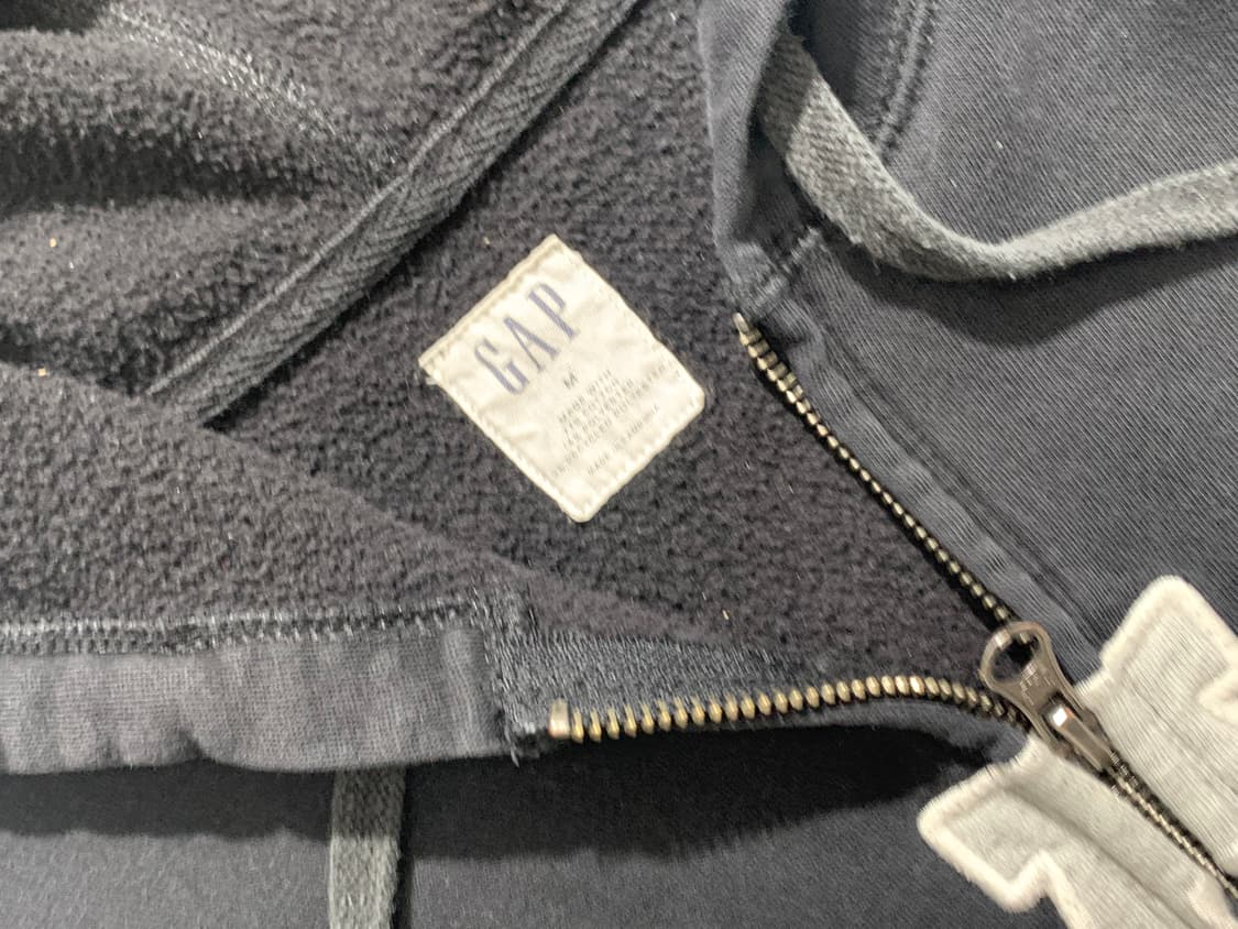 갭 빈티지 블랙 후드집업   상품이미지3