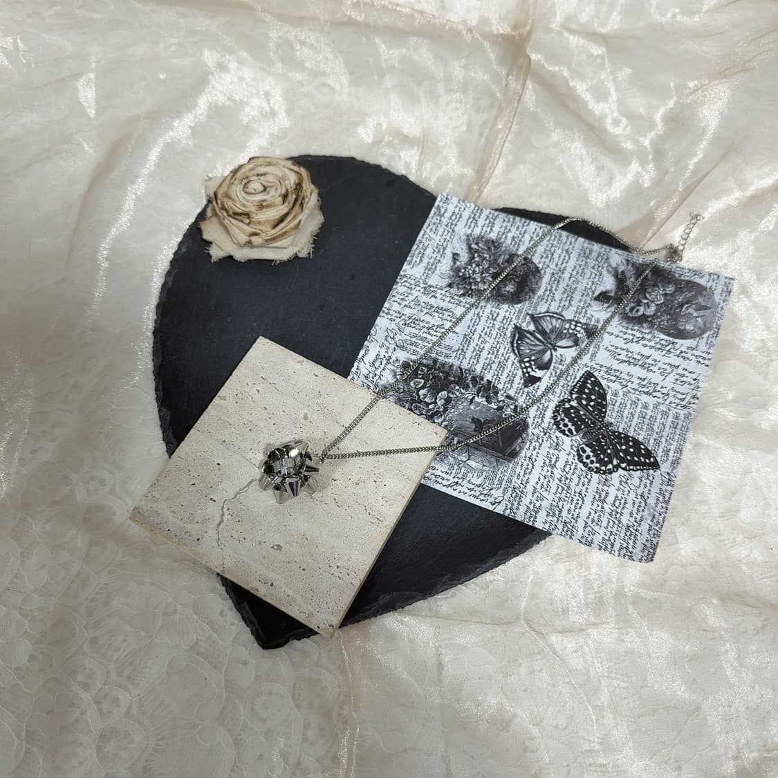 빈티지 고딕 가하 쿠바체인 목걸이 상품이미지2