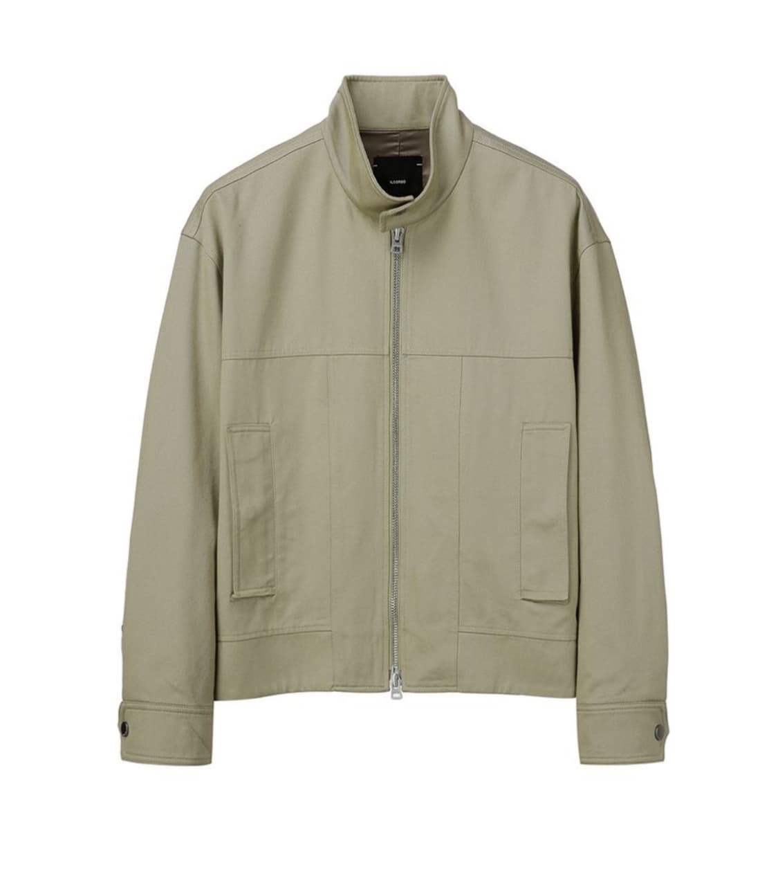 새상품(XL)일꼬르소 페일베이지 미니멀 하이넥 크롭 블루종 점퍼 상품이미지1