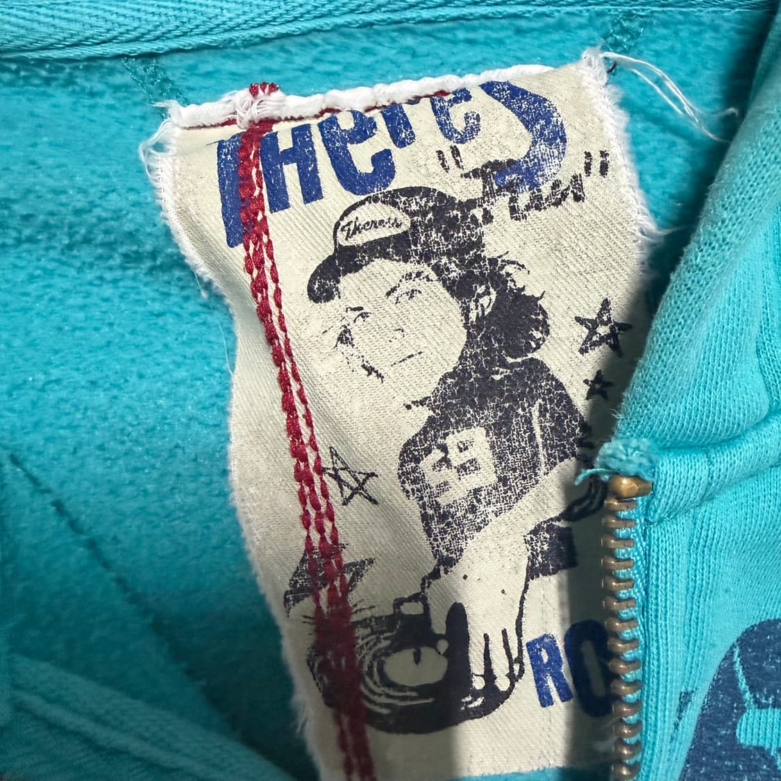 데어스 서프 하늘색 후드집업 L 상품이미지3