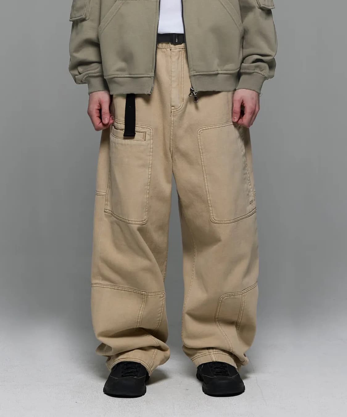 REPAIR CARGO BEIGE GARMENT PANTS (새상품) 상품이미지1