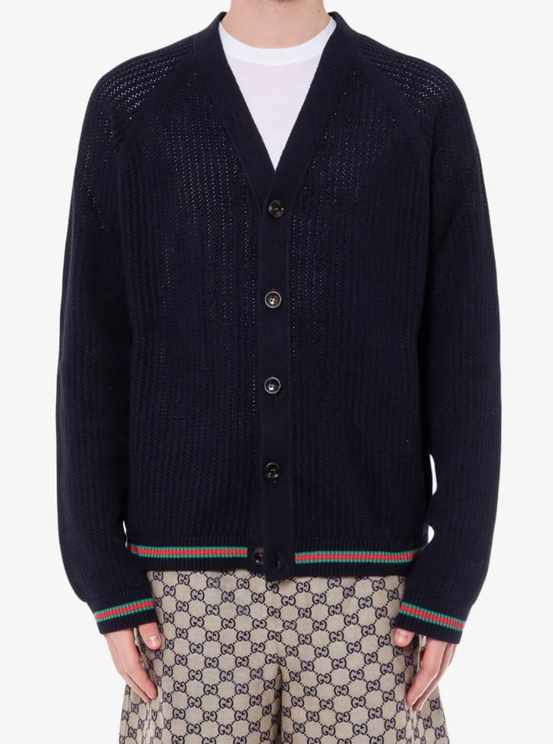 정품) 구찌  코튼 니트 가디건  상품이미지6