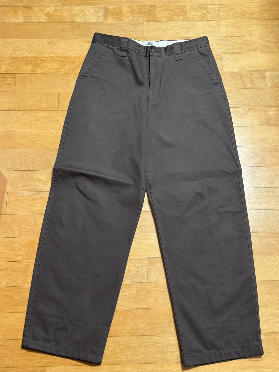 유니클로u 와이드핏 치노팬츠 긴기장 판매 상품이미지1