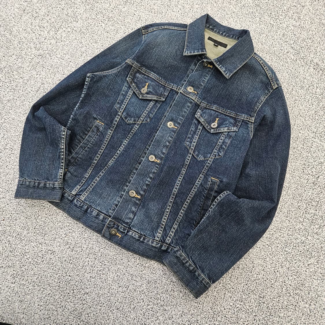 [L] 유니클로 트러커 데님 자켓 0102YH1 상품이미지1