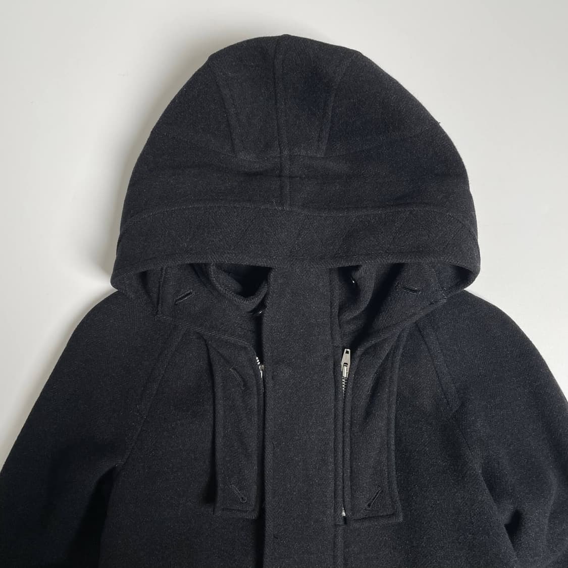 Zucca 탈부착가능한 지퍼 후드 코트 상품이미지3