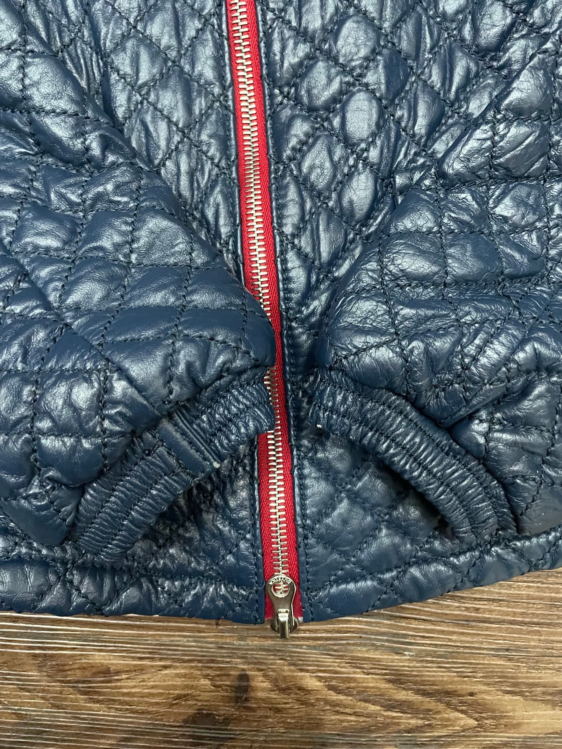 듀베티카 Duvetica 이태리 양가죽 퀼팅 다운 자켓 네이비 48 상품이미지7