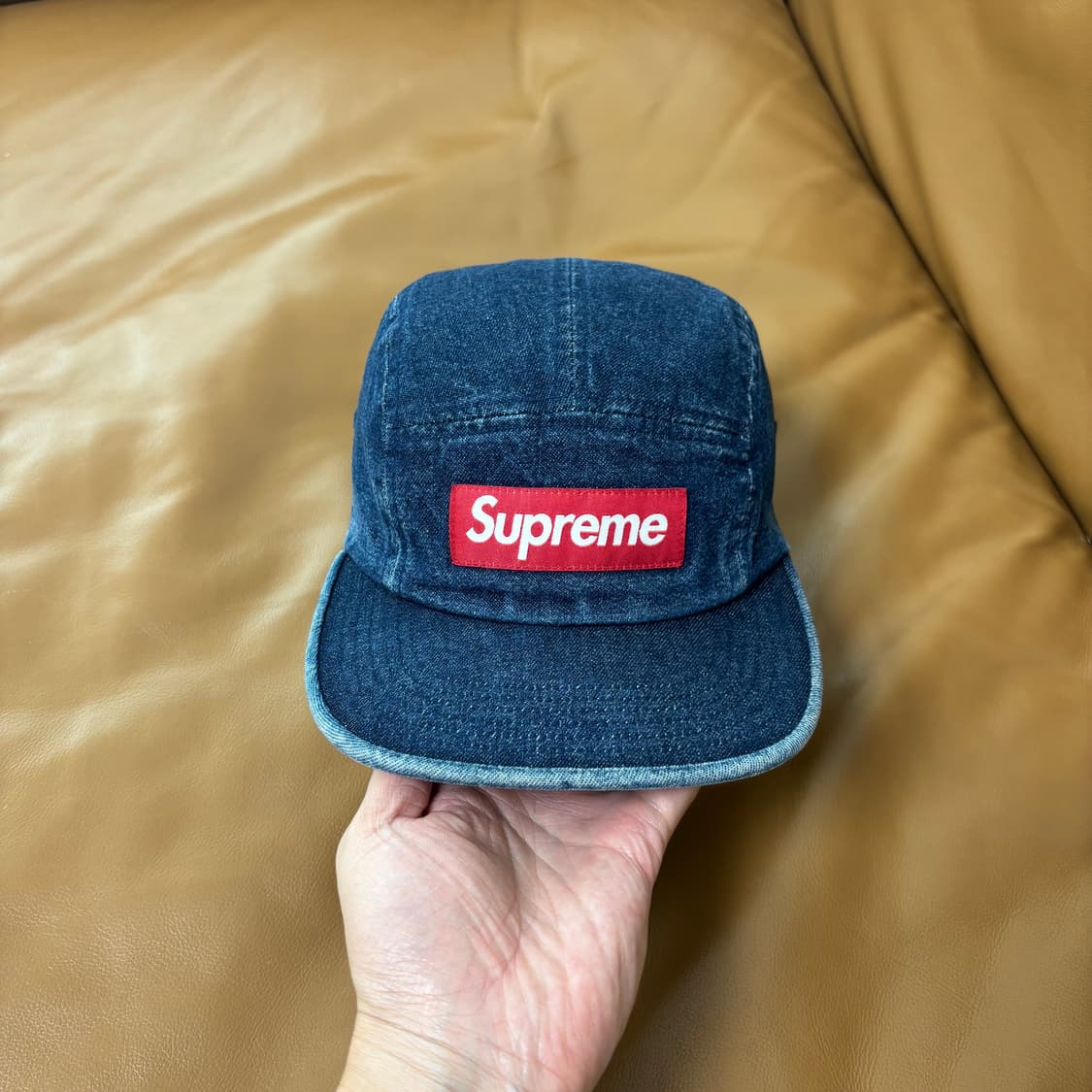 Supreme 슈프림 데님 캠프캡 모자 (Washed Denim) 상품이미지2