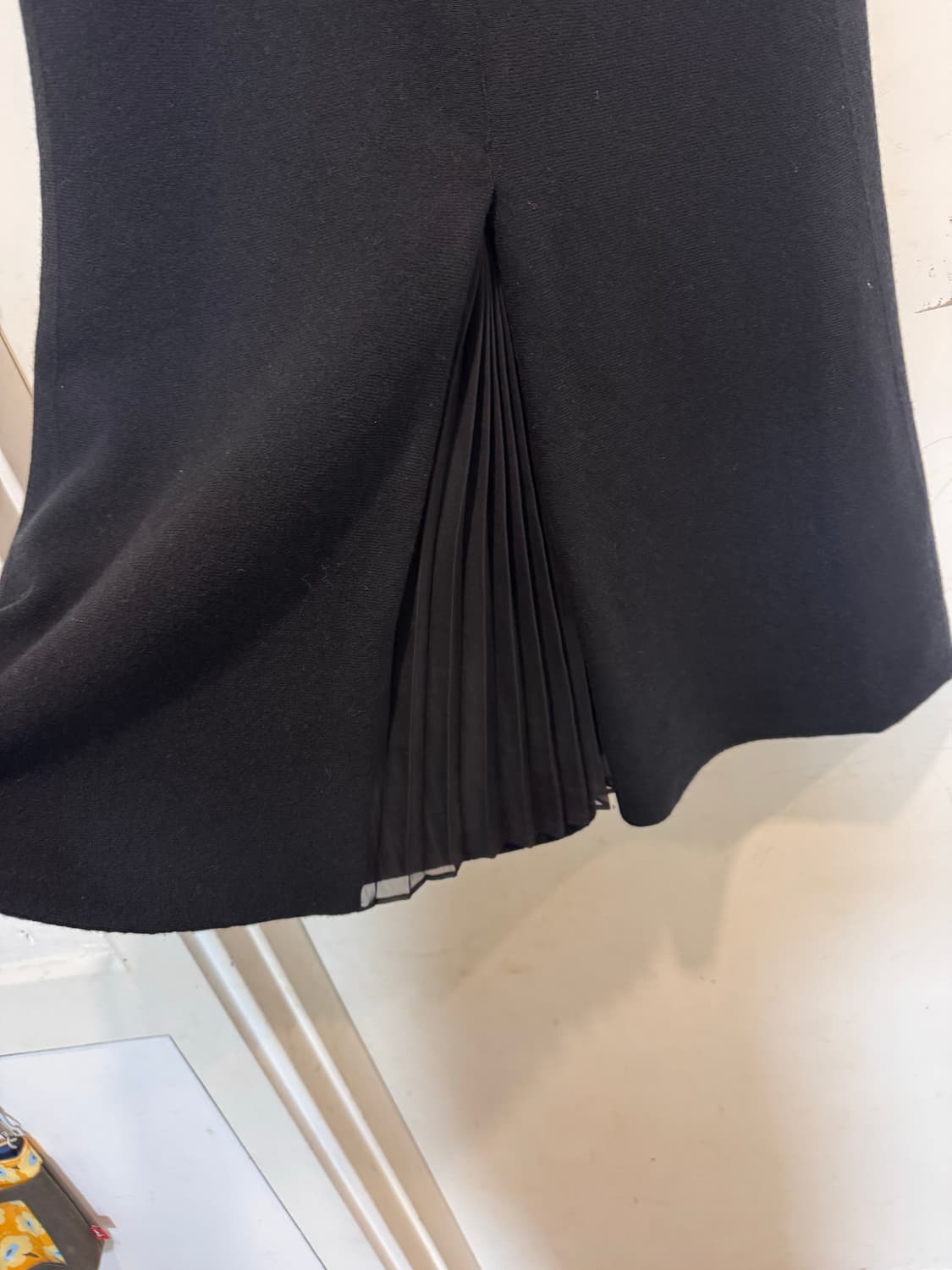 TIME 타임 울 슬릿 플리츠 니트 스커트 상품이미지5