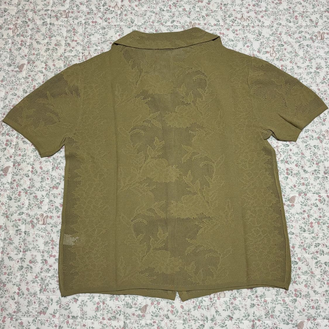 zara 자라 자카드 니트 오버사이즈 폴로셔츠 (새상품) 상품이미지7