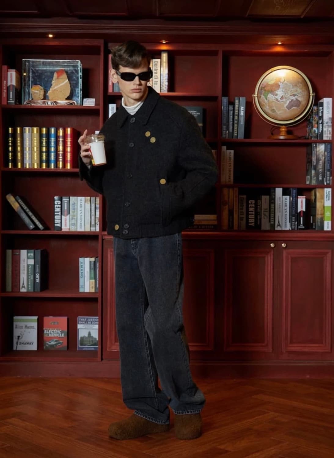 STU 에스티유 데님팬츠 바지 블랙 L 상품이미지3