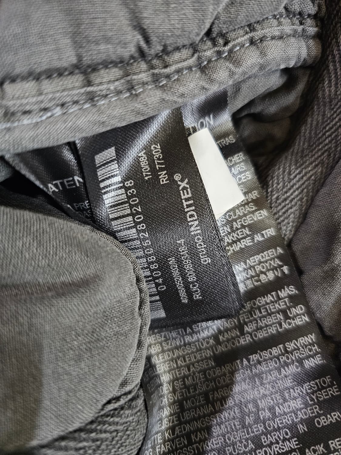 [M] ZARA 자라 빈티지 워싱 피그먼트 다잉 퀼팅 패딩 점퍼 상품이미지10