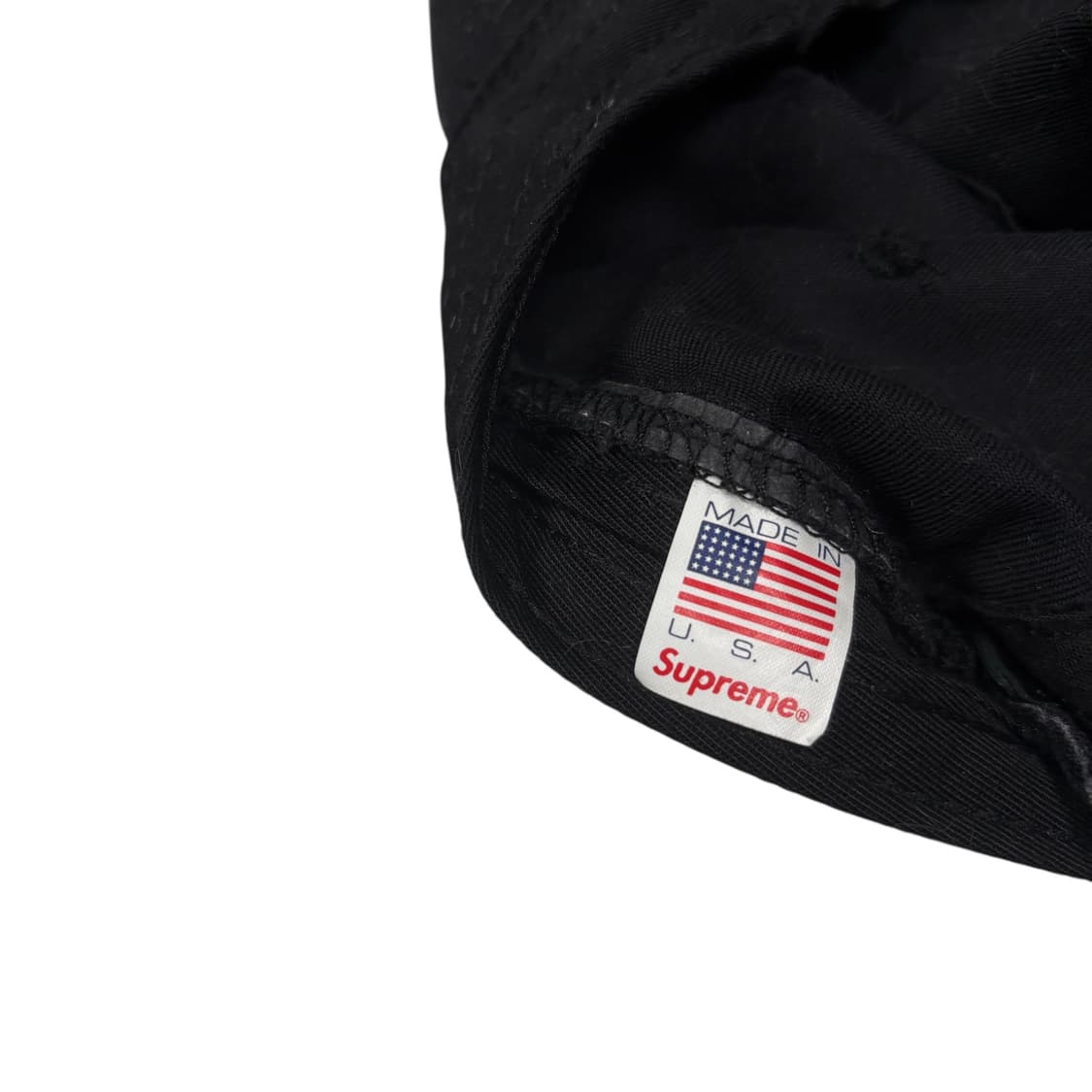 슈프림 블랙컬러 가죽 스트랩 캠프캡 상품이미지4