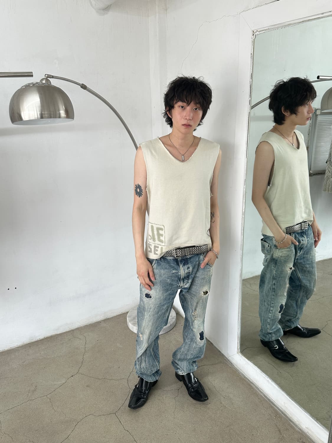 디젤 링클 워싱 데님 팬츠 상품이미지2