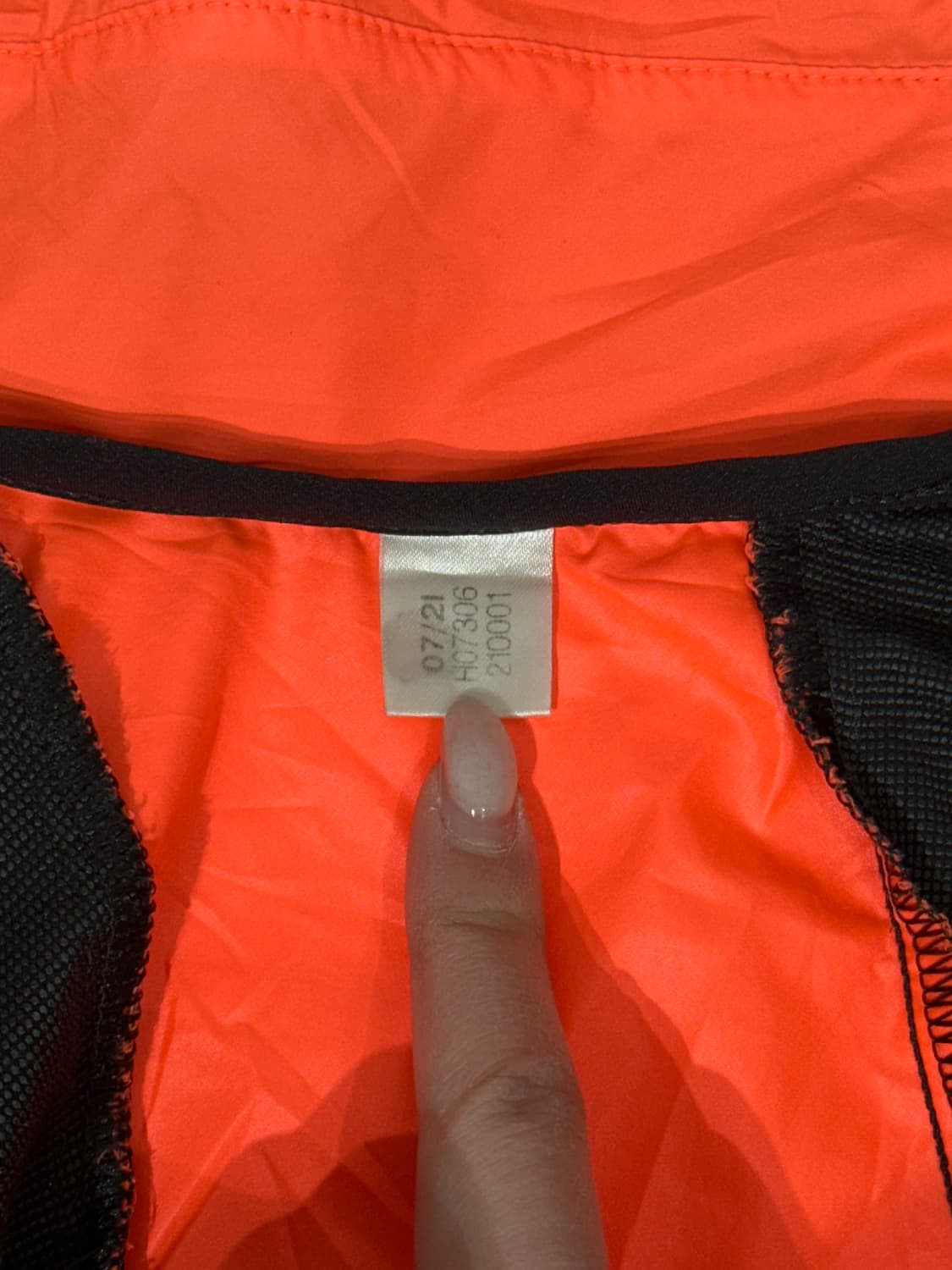 아디다스 블랙 오렌지 빅 로고 바람막이 자켓 상품이미지7