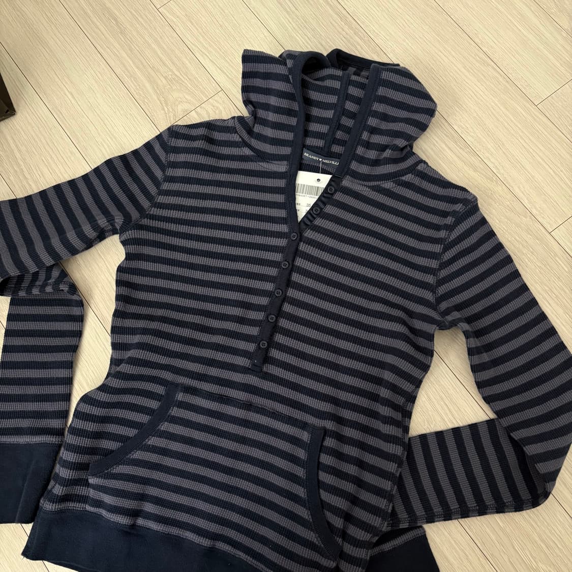 브랜드멜빌 스트라이프 후드티 상품이미지2