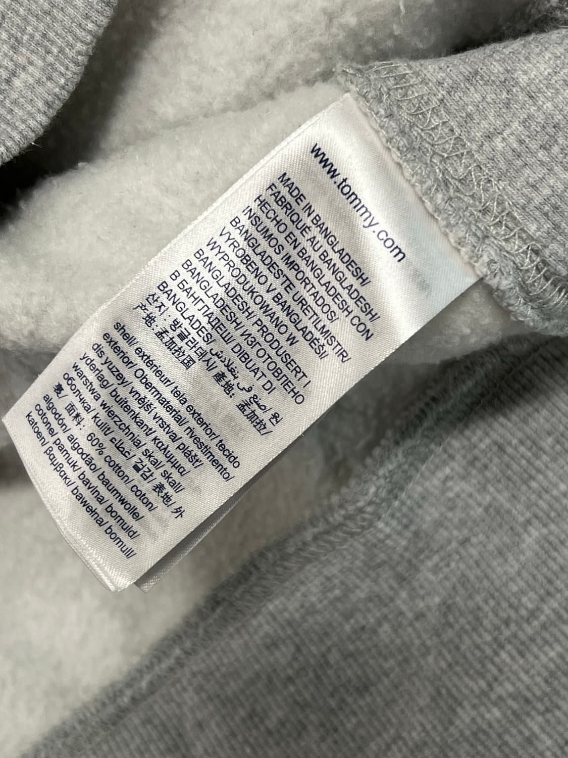 (L) 타미진스 자수로고 기모 맨투맨 그레이 상품이미지4