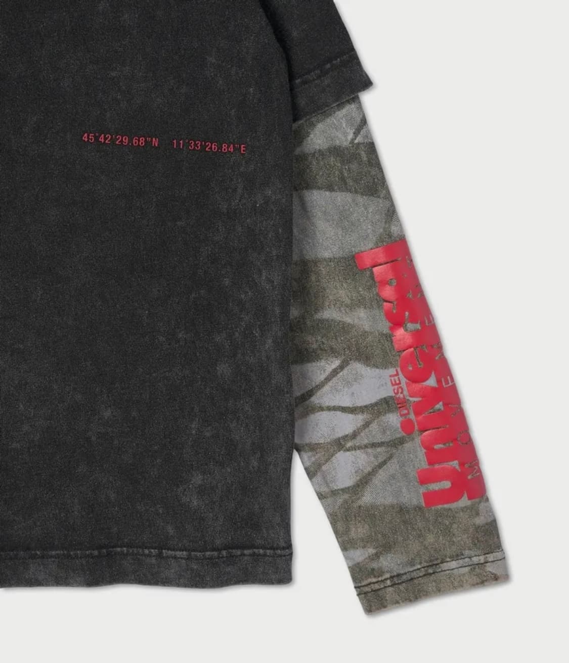 디젤 t-schul 레이어드 티셔츠 상품이미지4